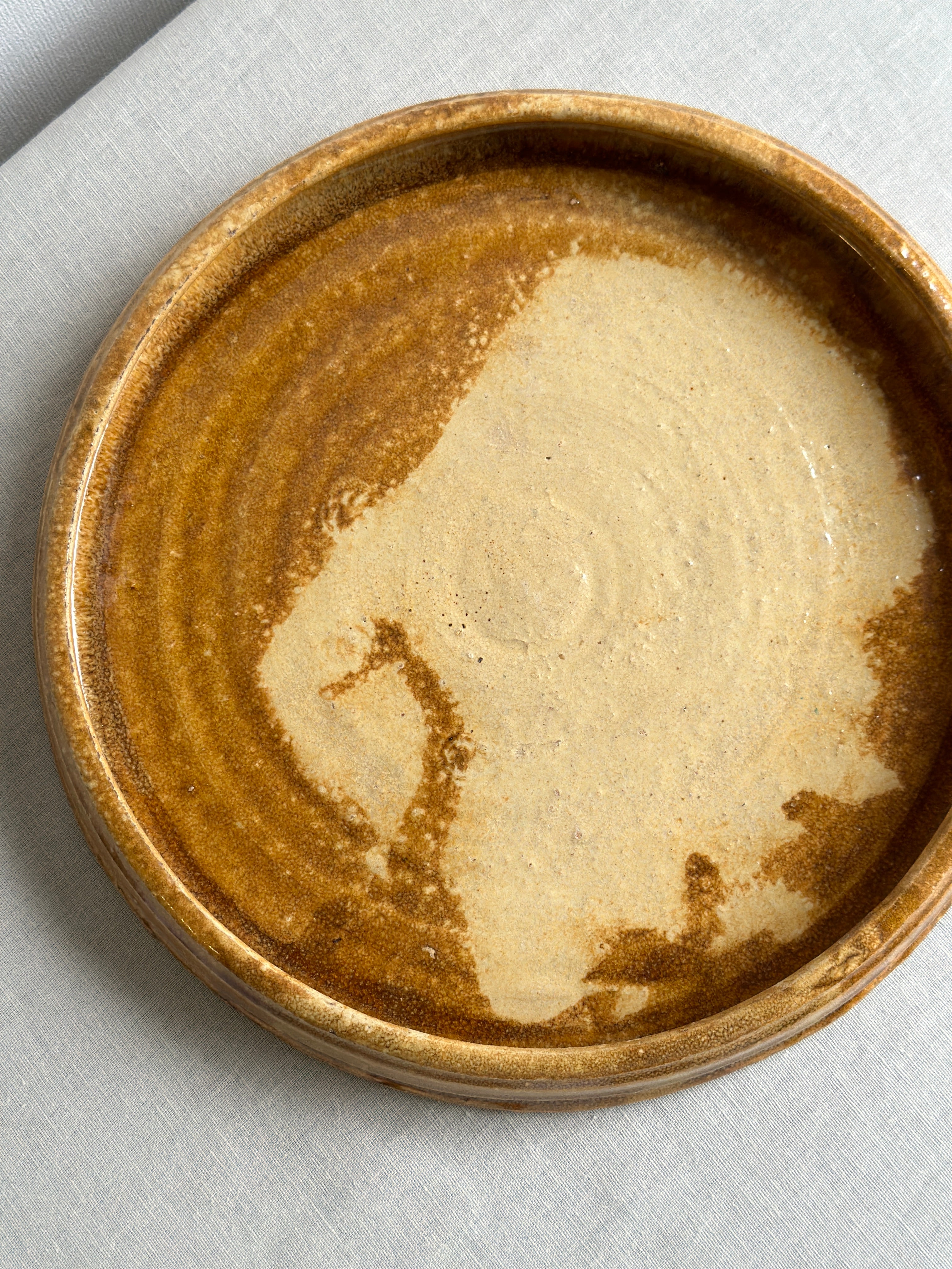 Vintage Round Ceramic Platter