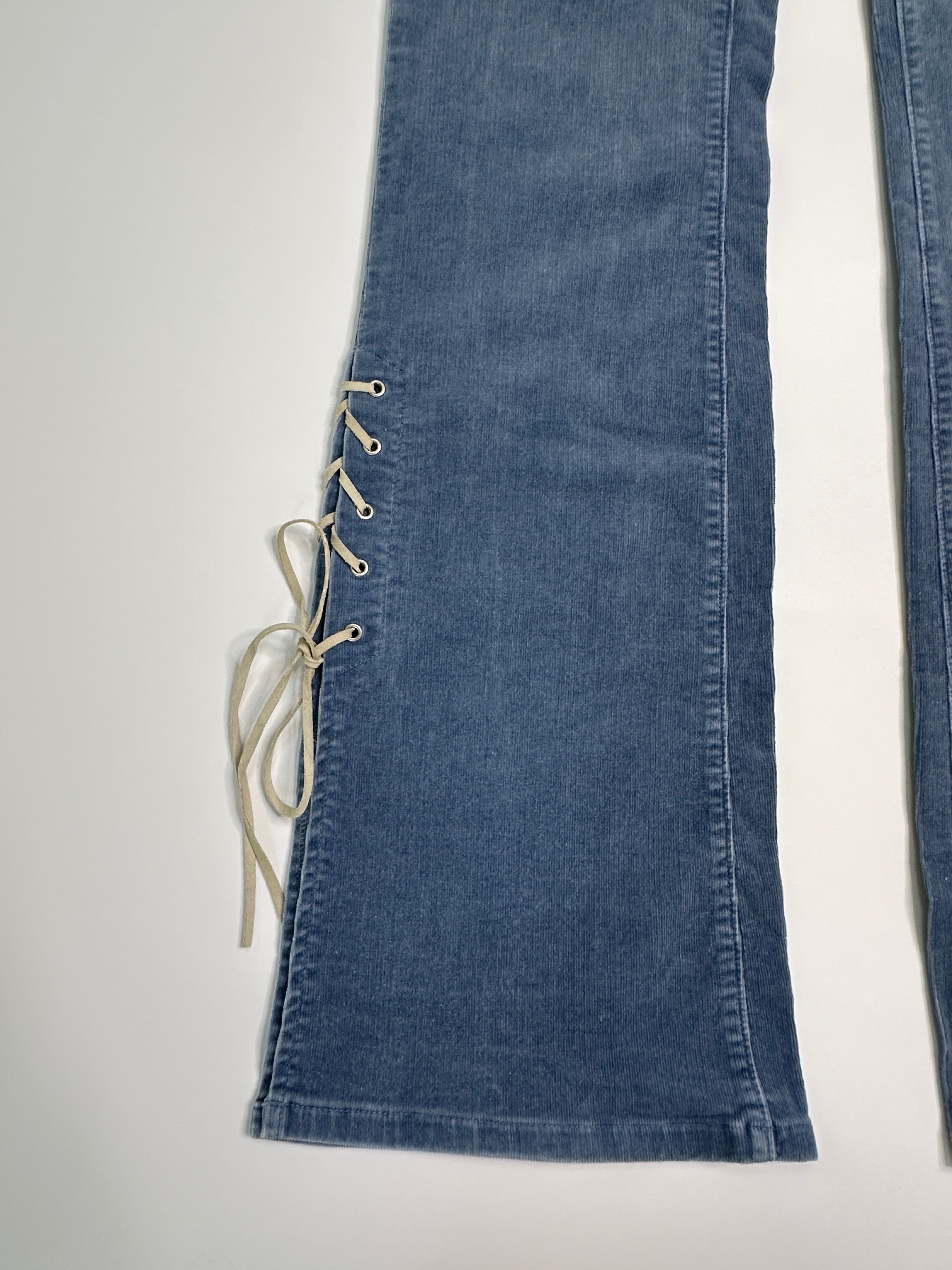 JLO by Jennifer Lopez | Y2K Lowrise Corduroy Flare with lace ups | M