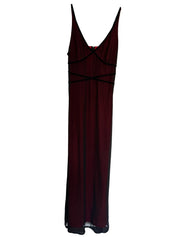Vinatge Purple Patch Black Sheer Dress 90s