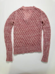 ESPRIT | Mohair & Wool V Pink neck Knit | XS