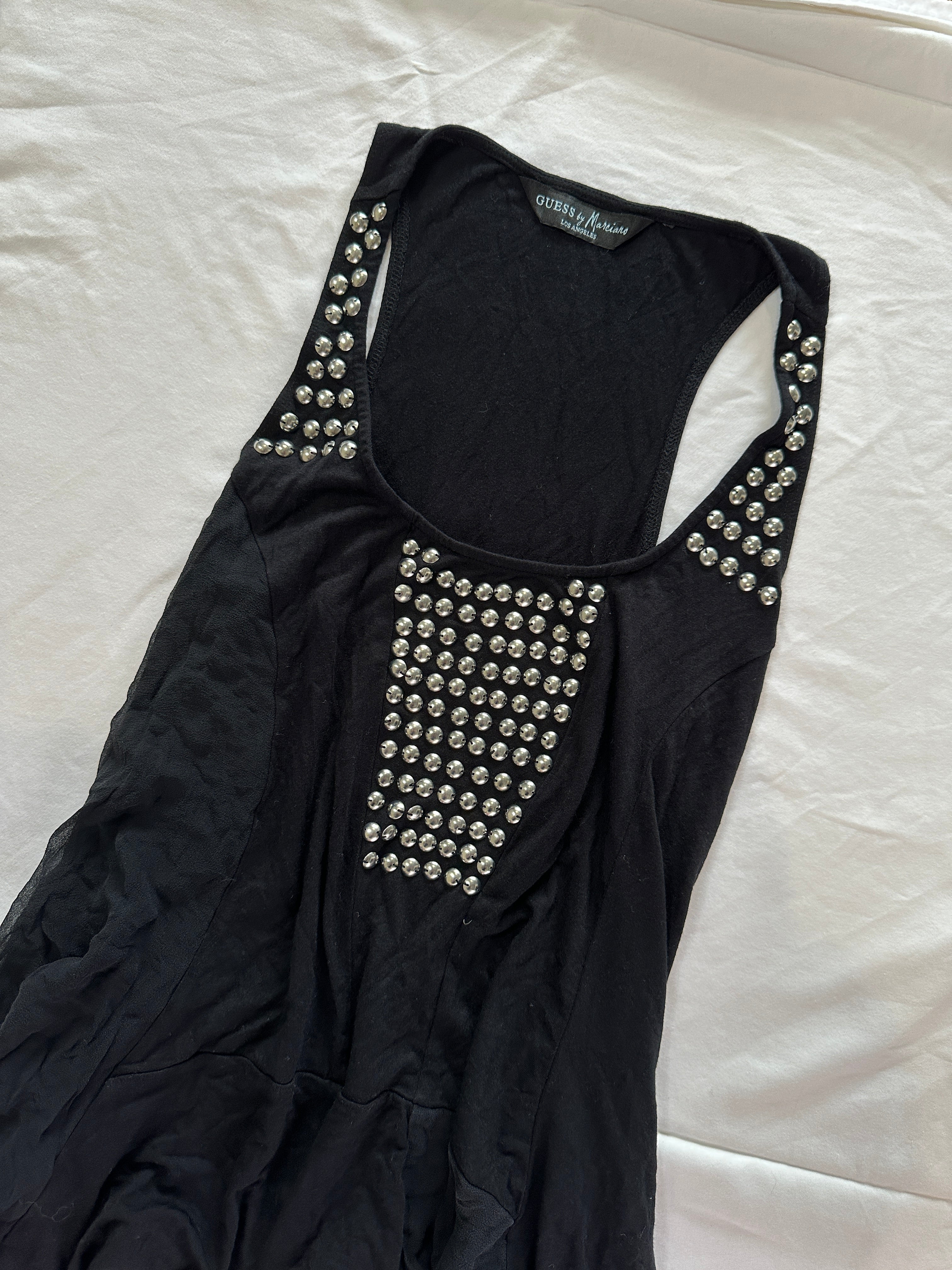 GUESS by Marciano Black Studded Tank | xs