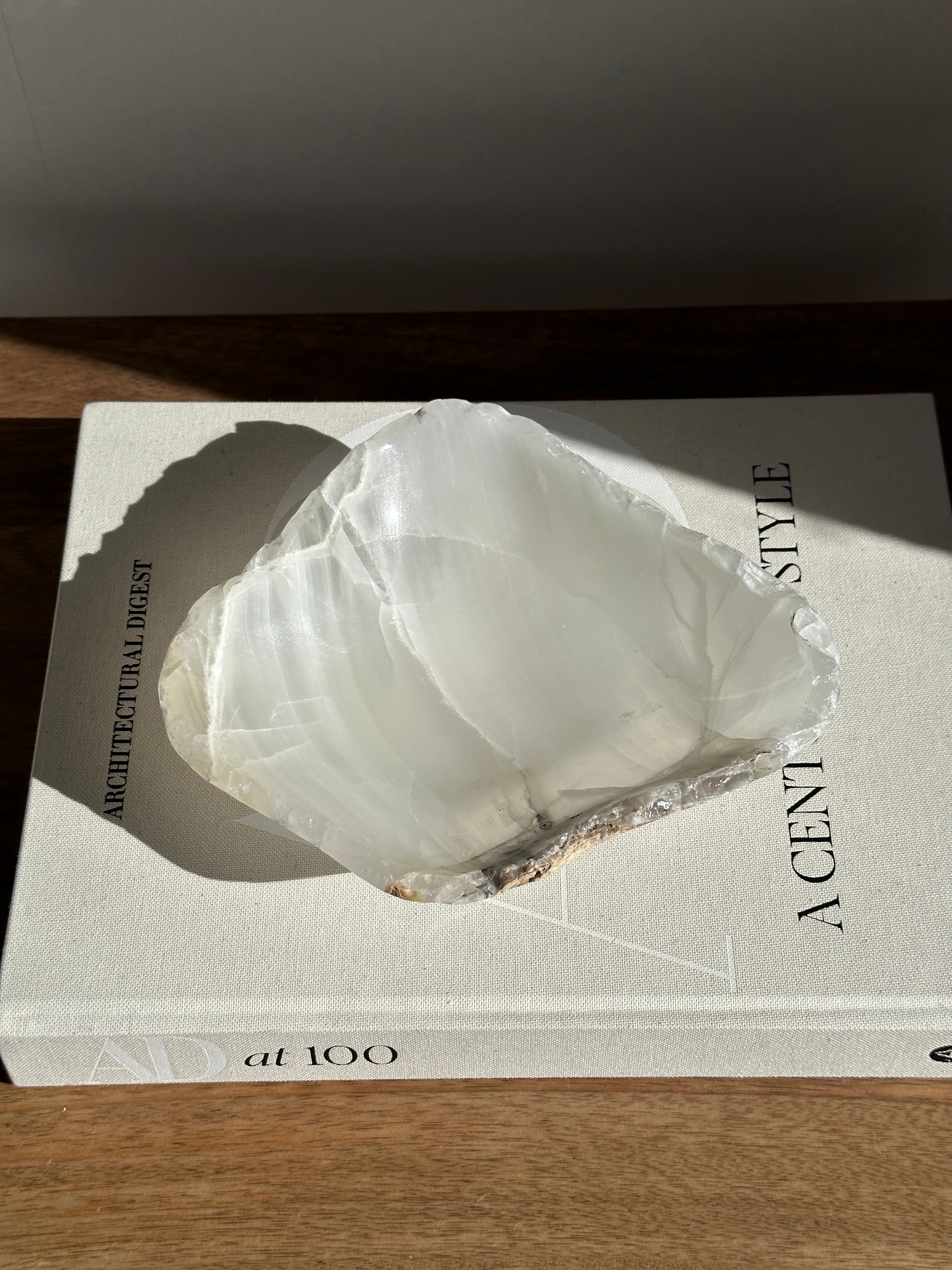 White Onyx Bowl