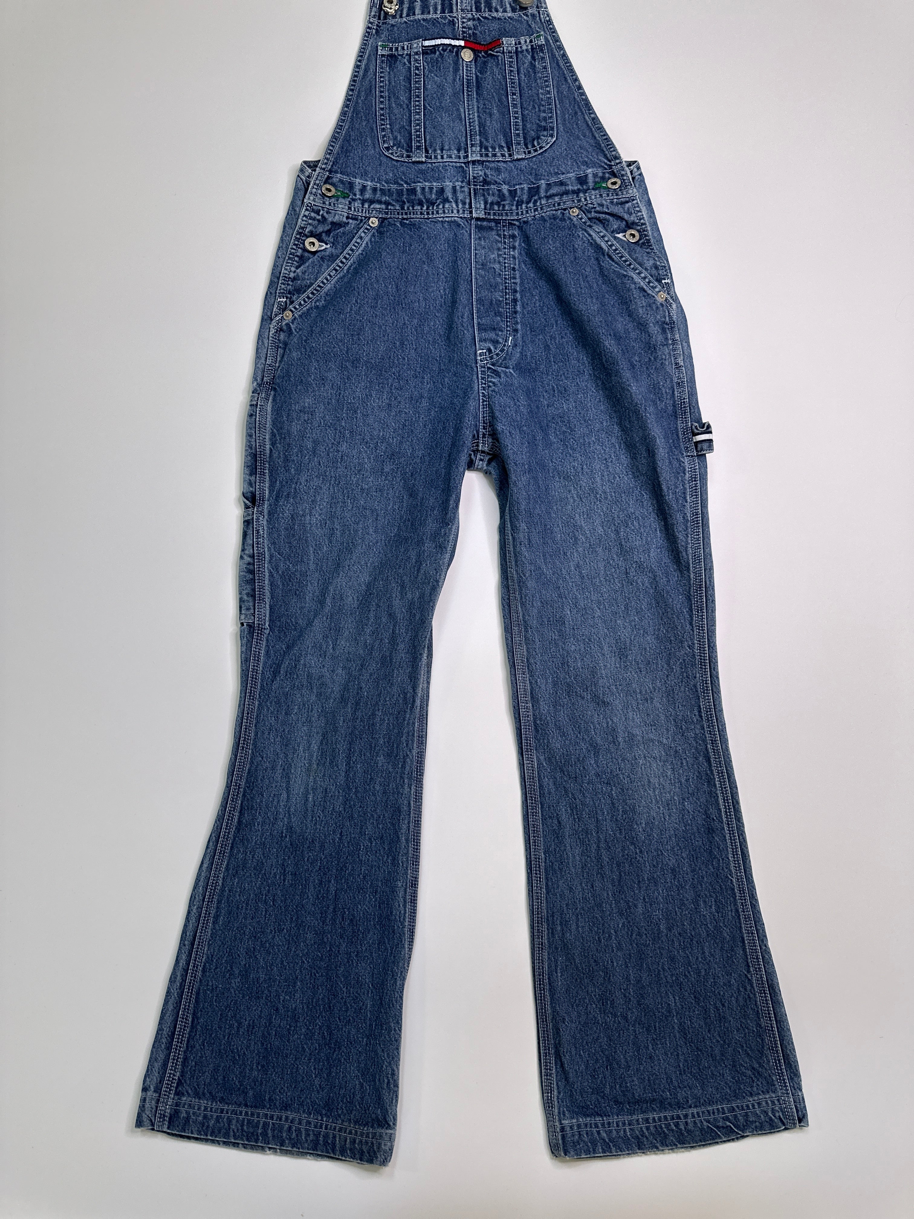 Tommy Hilfiger Vintage | 90s Denim Overalls | XS