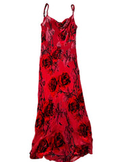 JOI ROSE VELVET DETAIL DRESS | 10-14