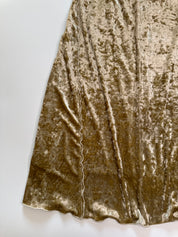 Gold Crush Velvet Skirt | 8