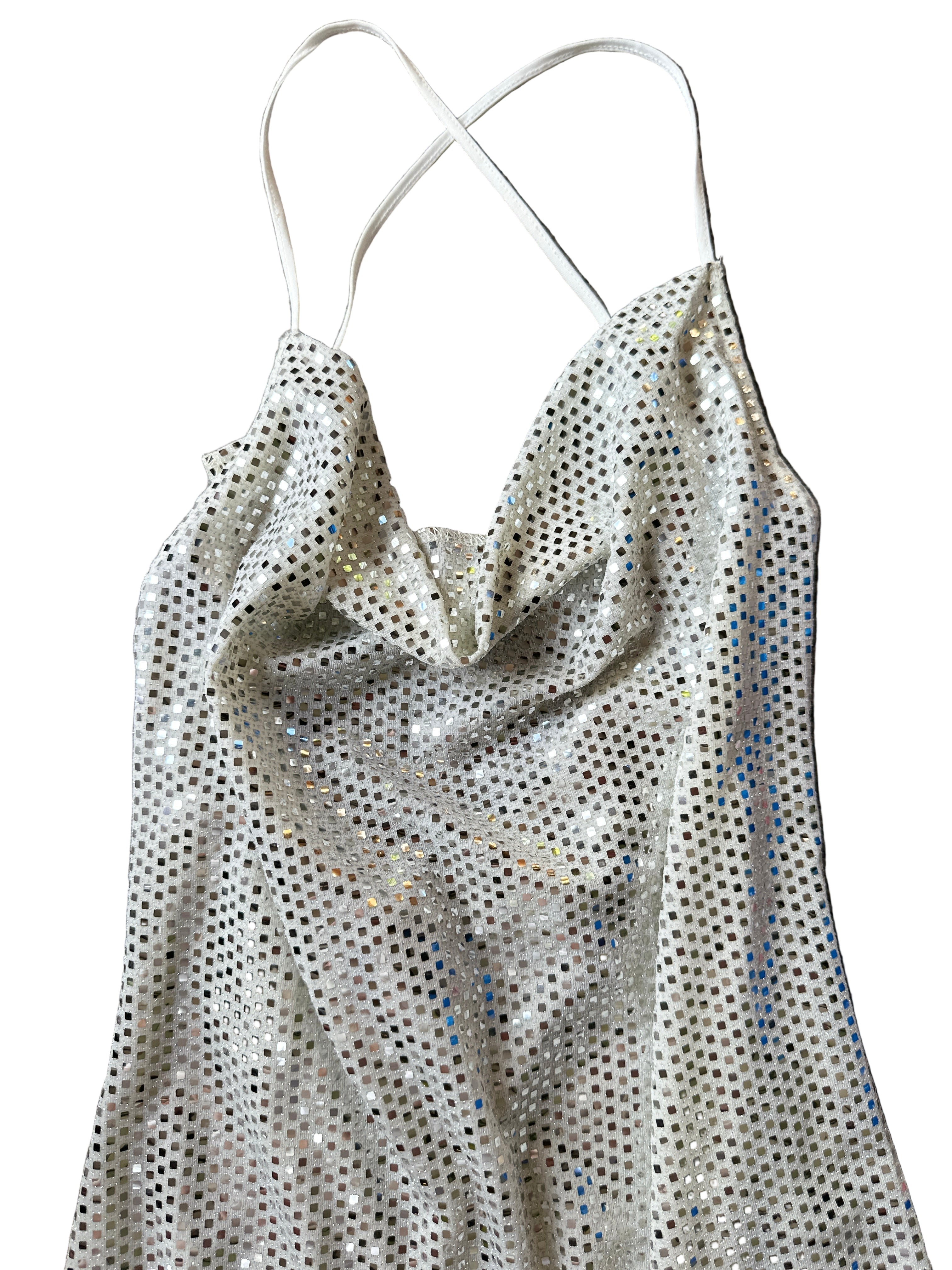 H&M Mirror Cowl Halter Top | XS