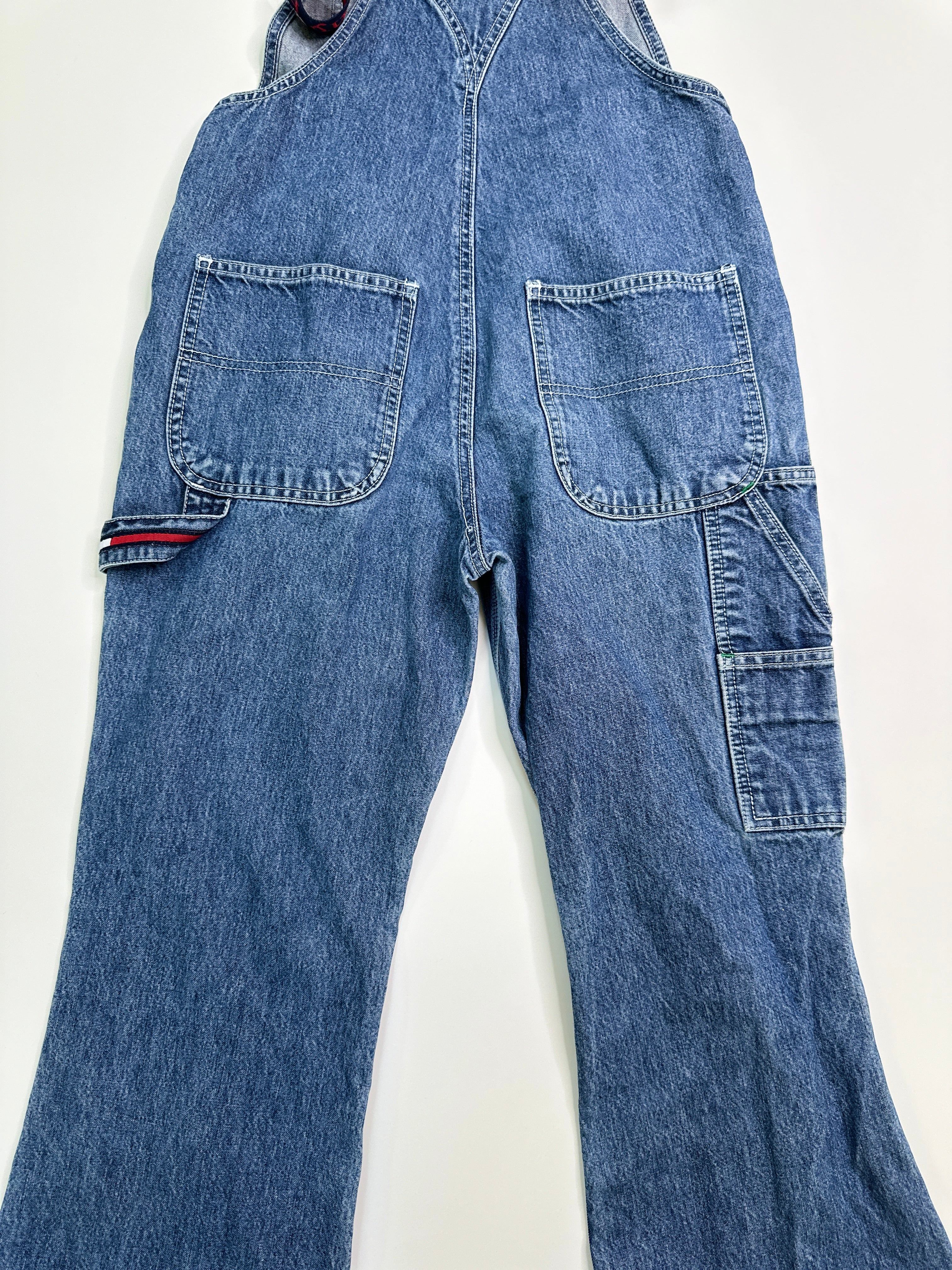 Tommy Hilfiger Vintage | 90s Denim Overalls | XS