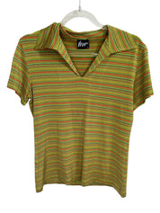 MAX 90s | Stripe Retro Polo | M