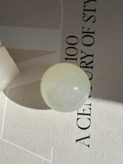 White & Green Sphere - Medium