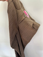 STONE EAGLE| Brown Fade Pinstripe Bootcut Pants | 8
