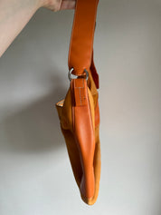 TODS | Orange Suede Hobo Bag 90s
