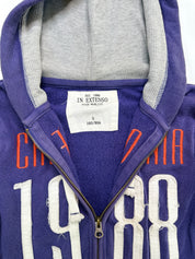In Extenso | California 1988 Navy Full Zipper Hoodie | S