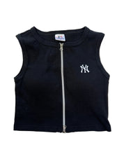 NY Official | Black Zipper Tank| M