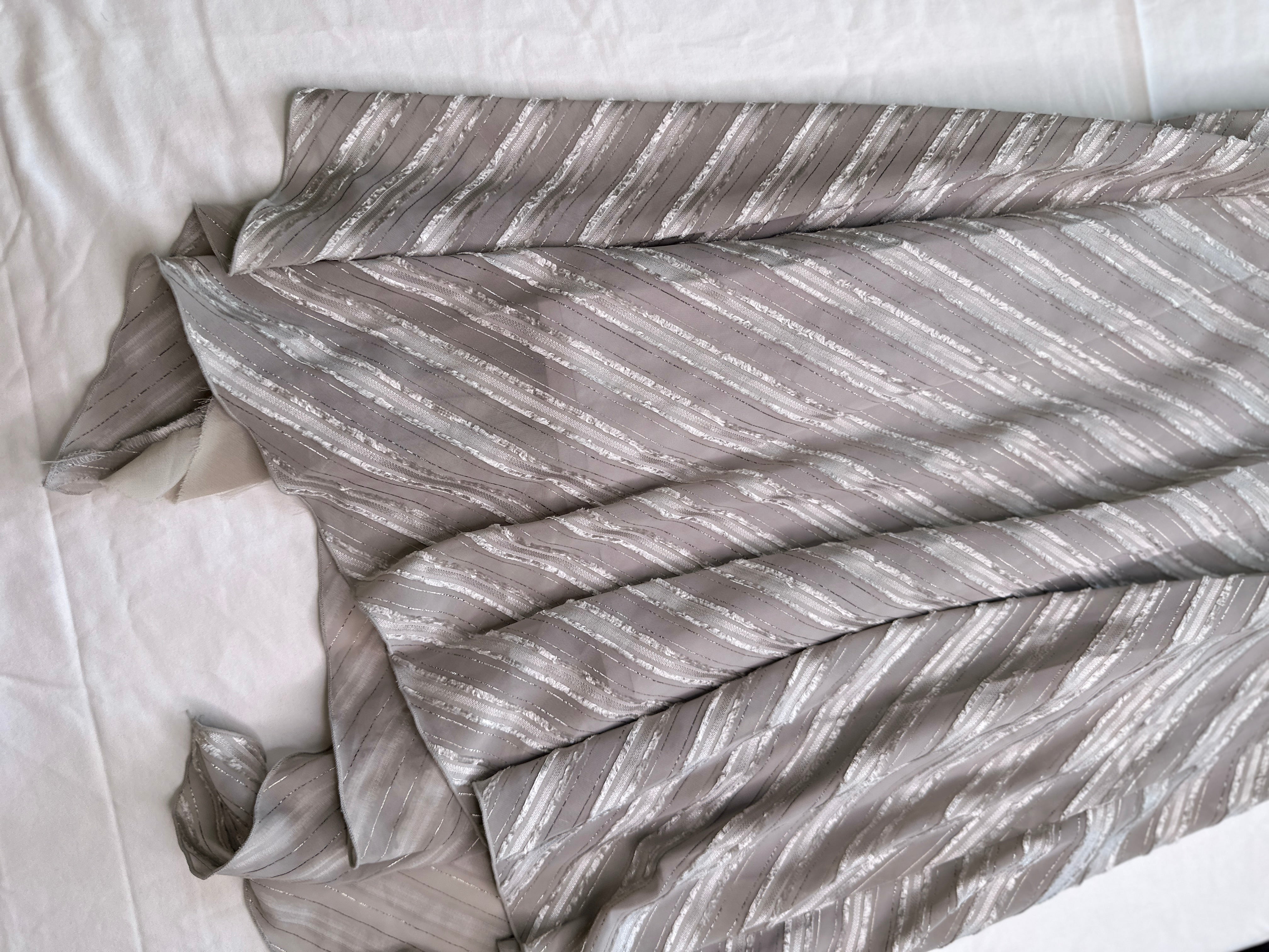 OZOC | Silver Stripe Dress | 8