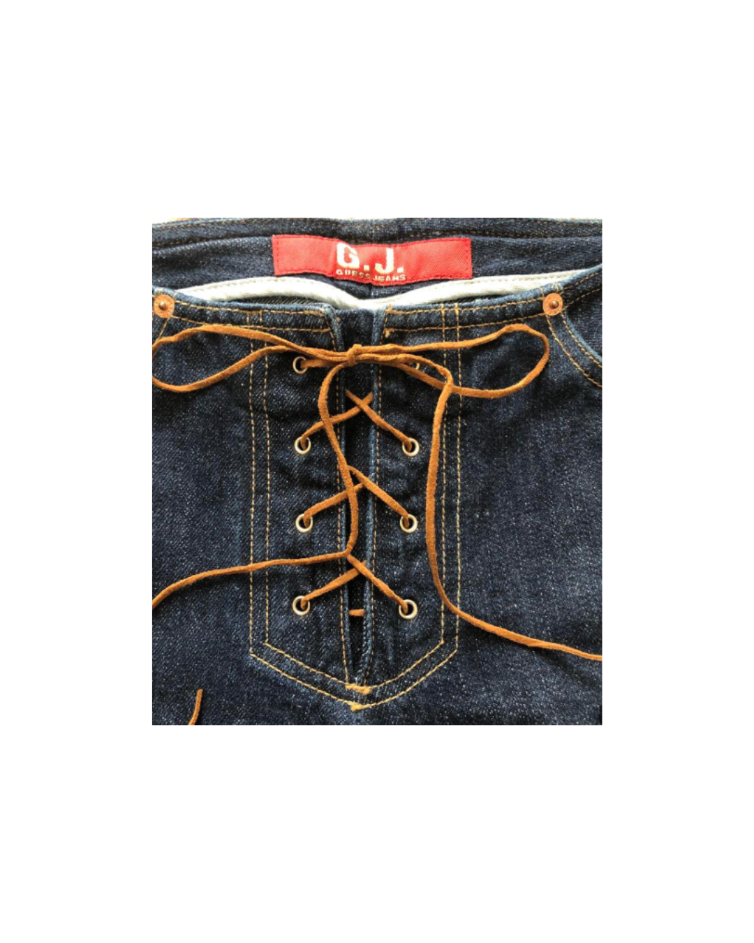 GUESS LACE UP BOOTCUT JEANS