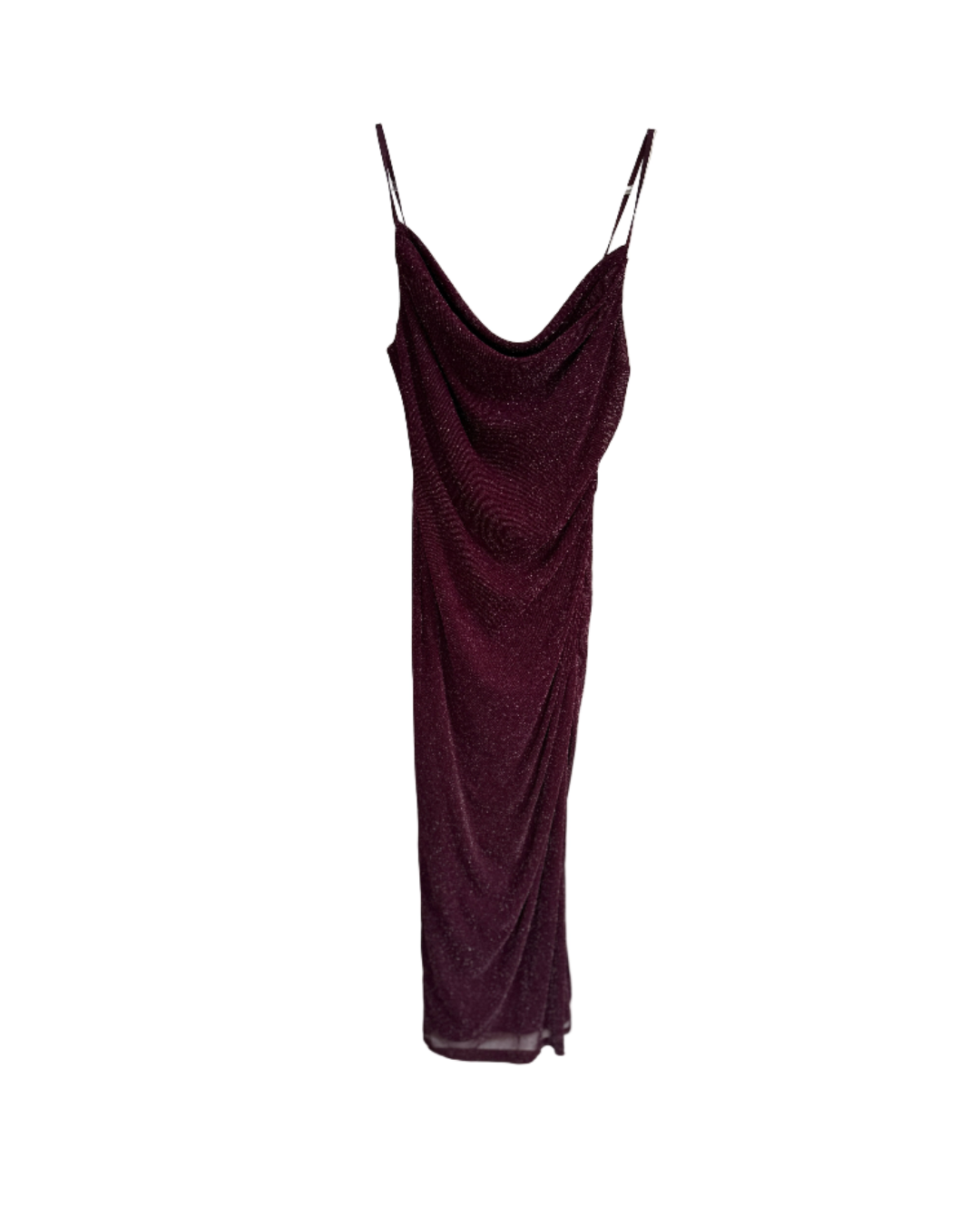 PAGANI Sparkling Purple Cowl Neck Dress | 8