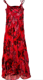 JOI ROSE VELVET DETAIL DRESS | 10-14