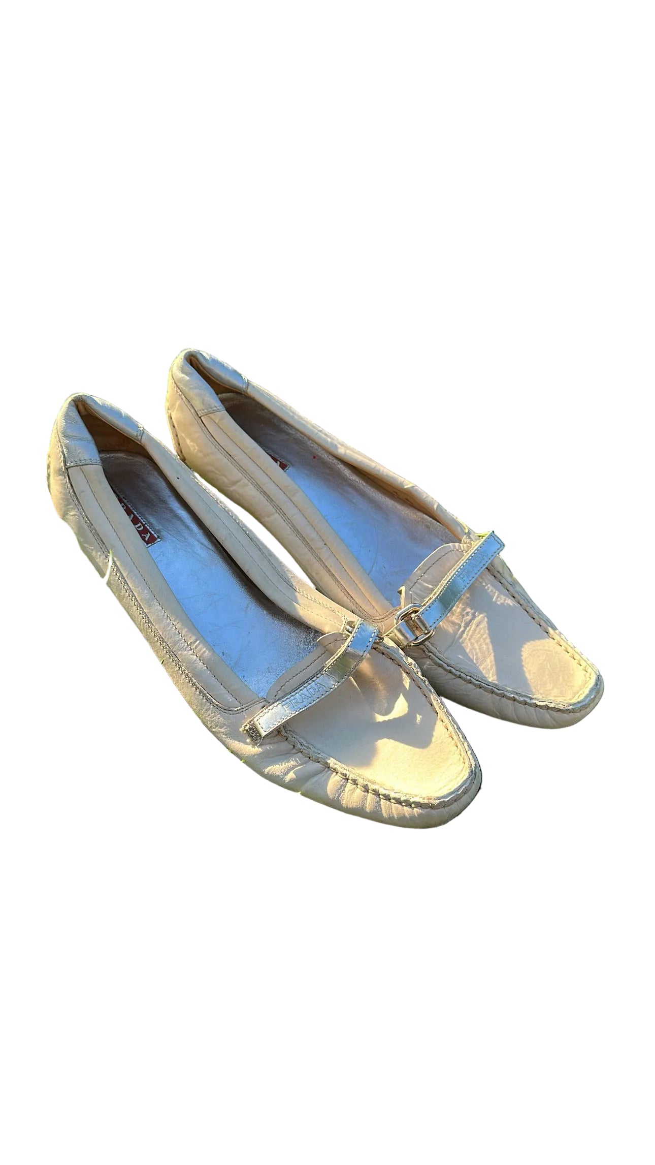 Prada| 00s Loafer Kitten Heels Italy | 38
