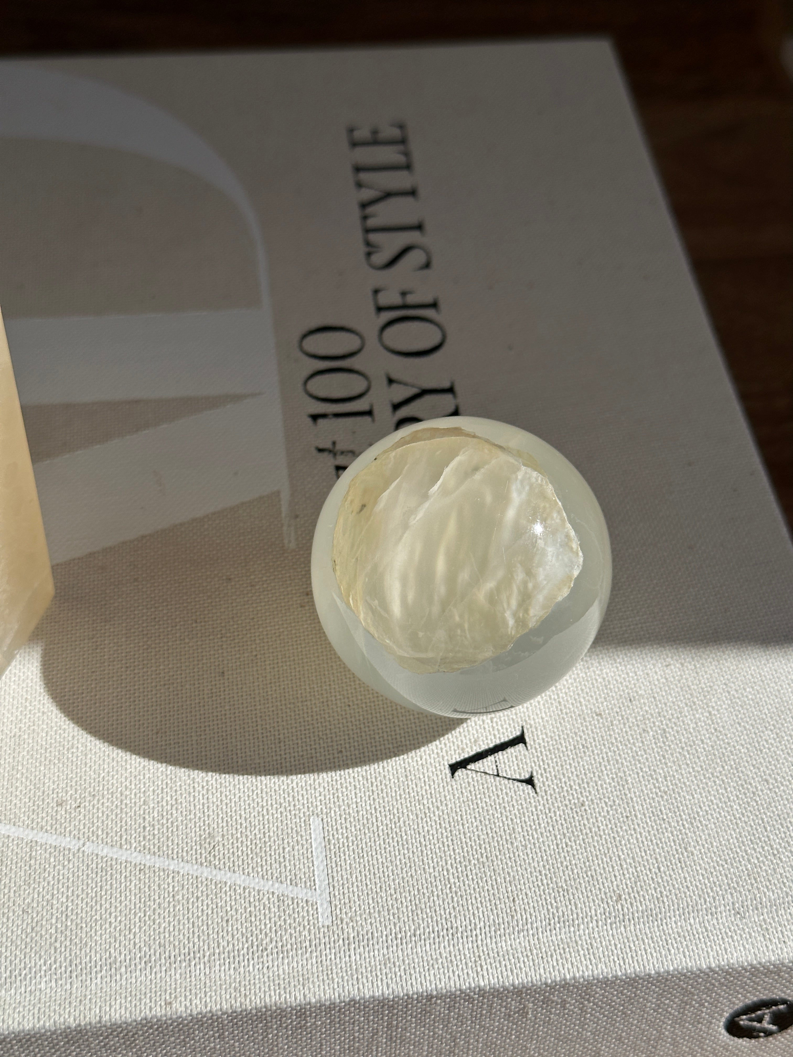 Amber Onyx Sphere - Medium