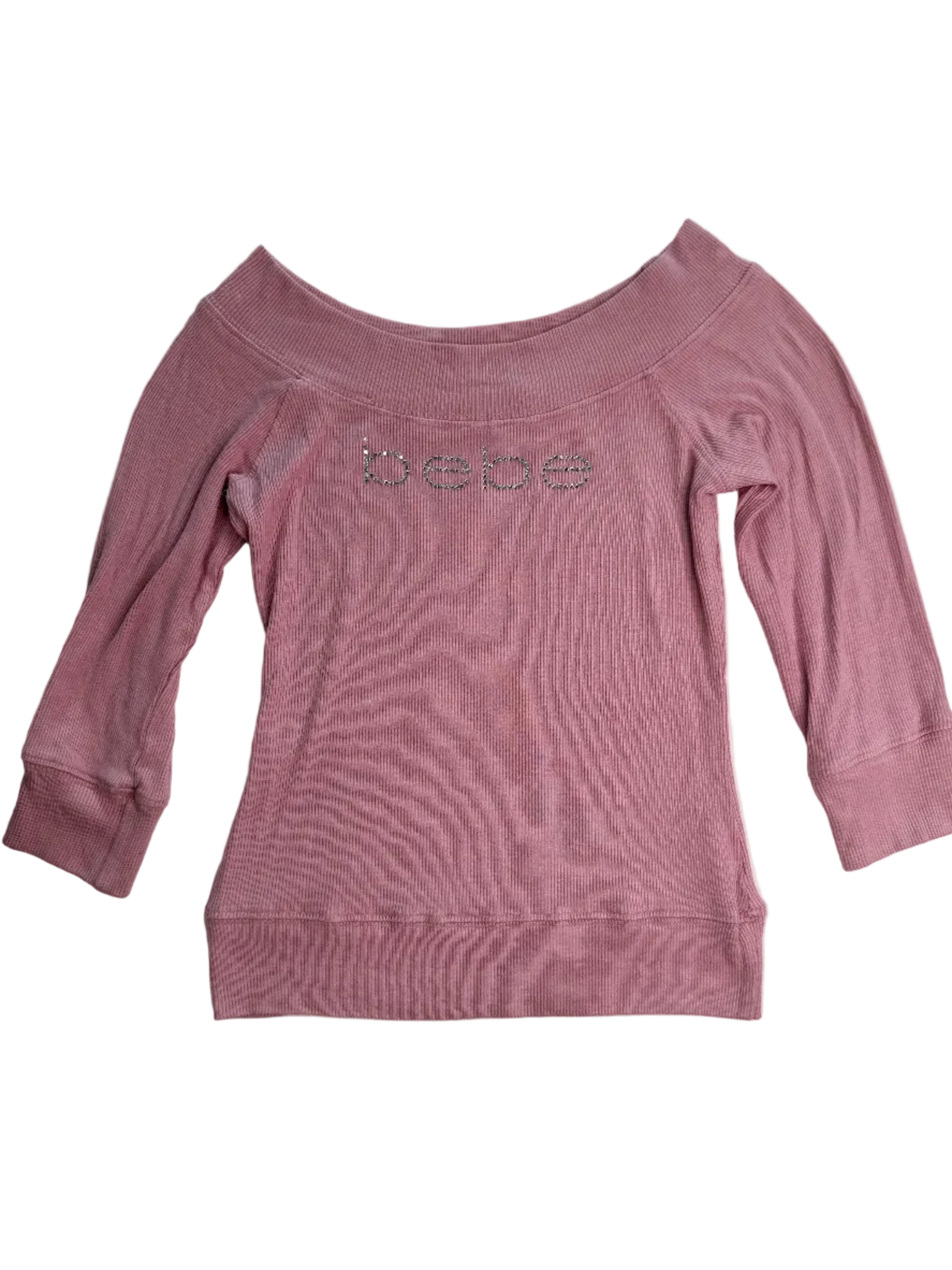 BEBE | Rose Off the Shoulder 3/4 sleeve top | S