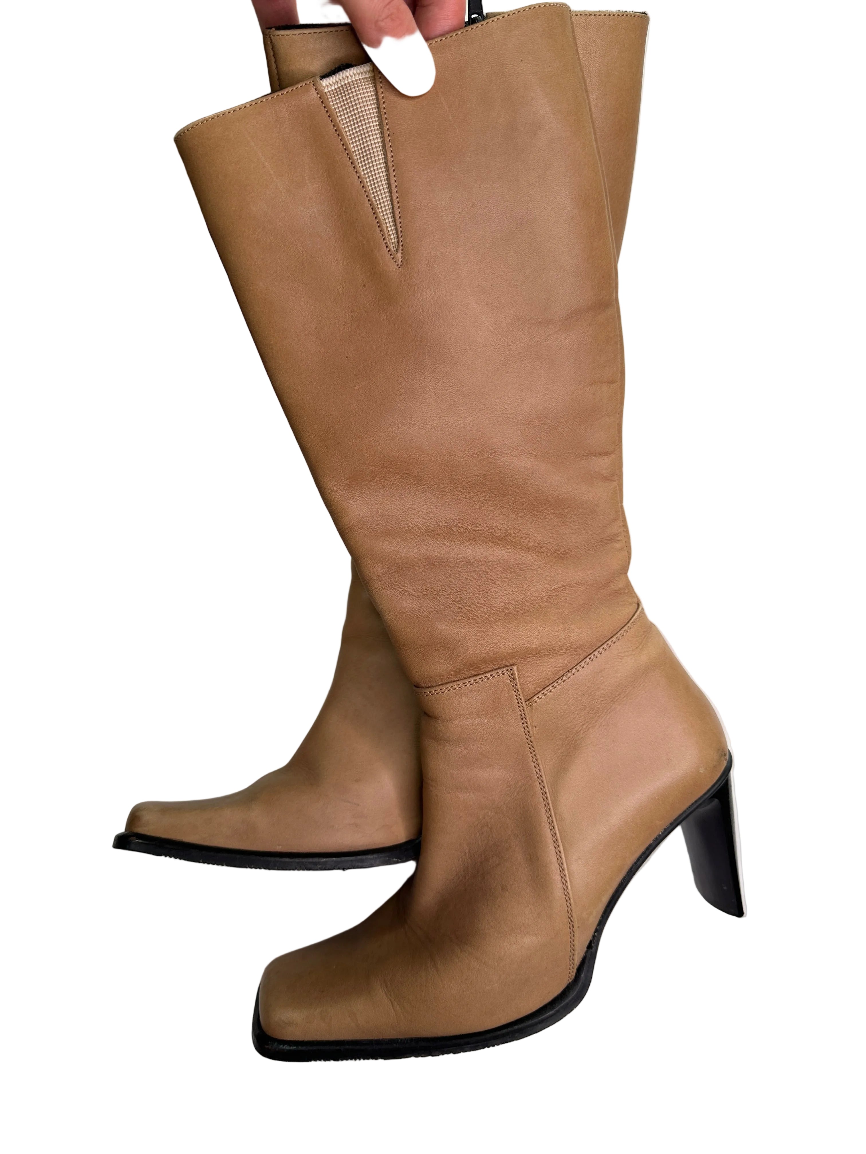 D STUDIO | Italian Leather Boots| 39