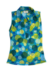 MORGAN DE TOI | Blue bubble Sheer Tank Top | 8