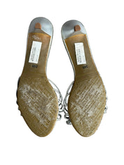 BELLE | Silver Formal Kitten Heels | 7