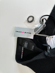 DKNY| Rare 00s NWT Black Knit & Sequin Halter Neck Top | M