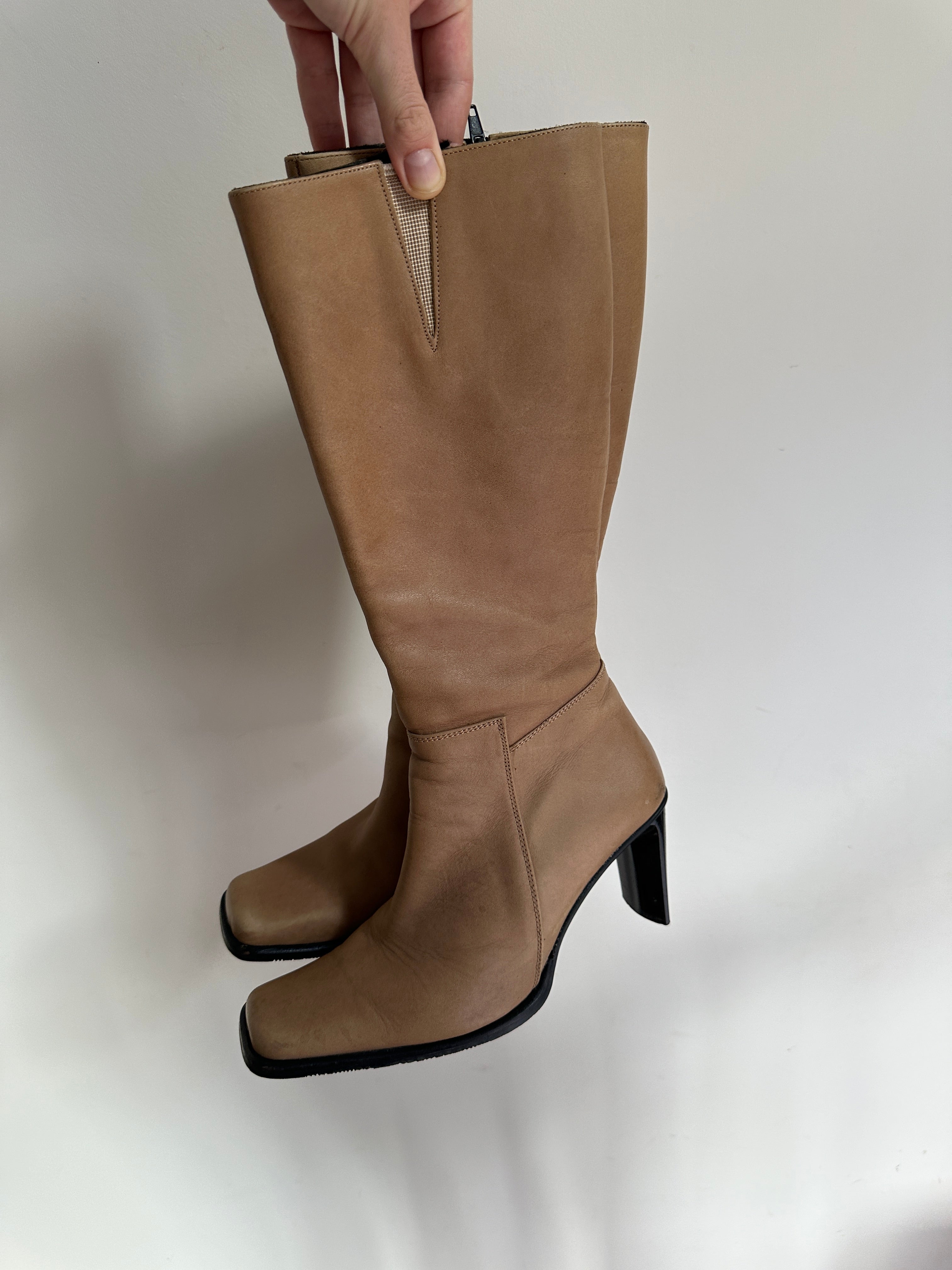D STUDIO | Italian Leather Boots| 39