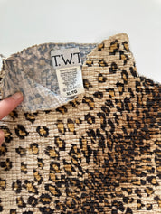 T.W.T USA | Leopard Crinkle Tank Top | 12-14