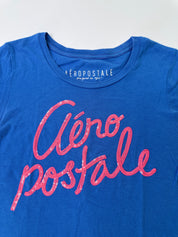 Aeropostale | Blue & Pink Sequin Top | S