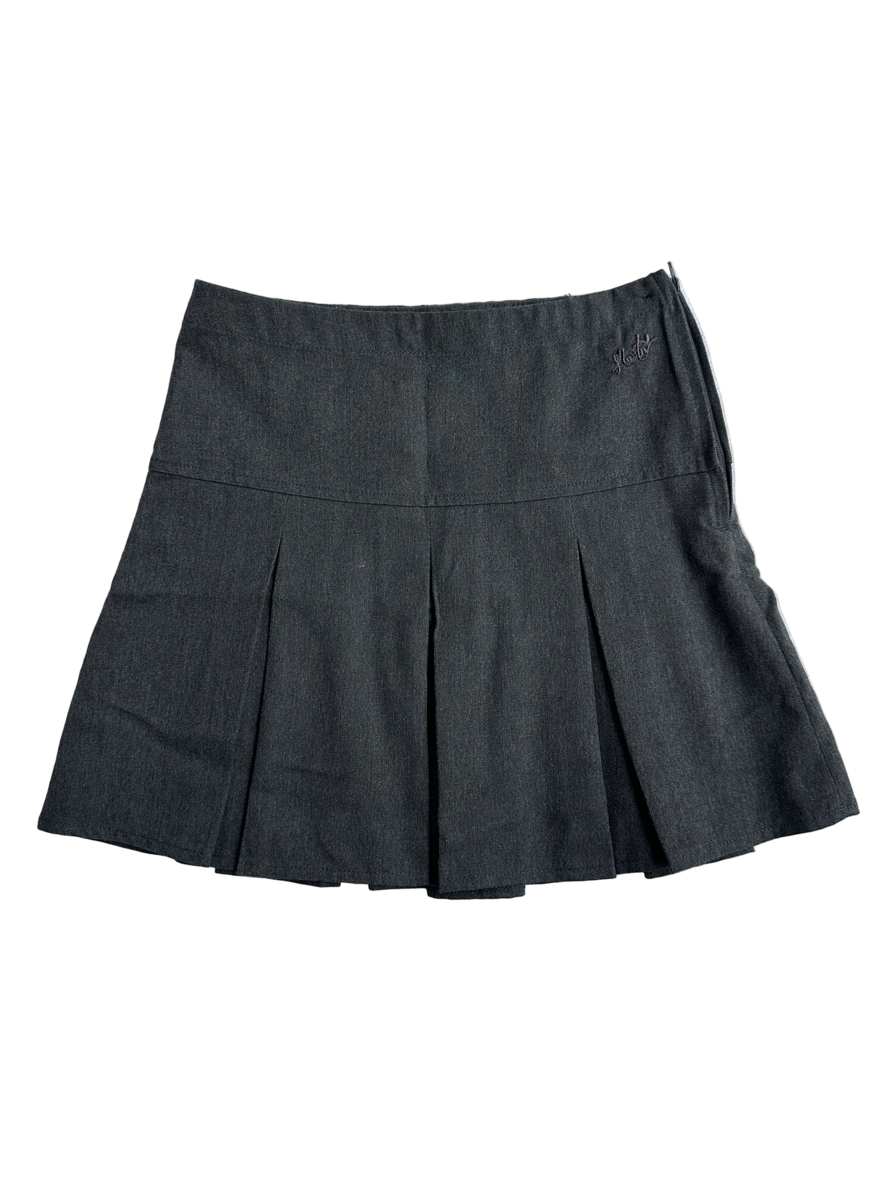 NEXT Charcoal Pleat Mini Skirt | 6