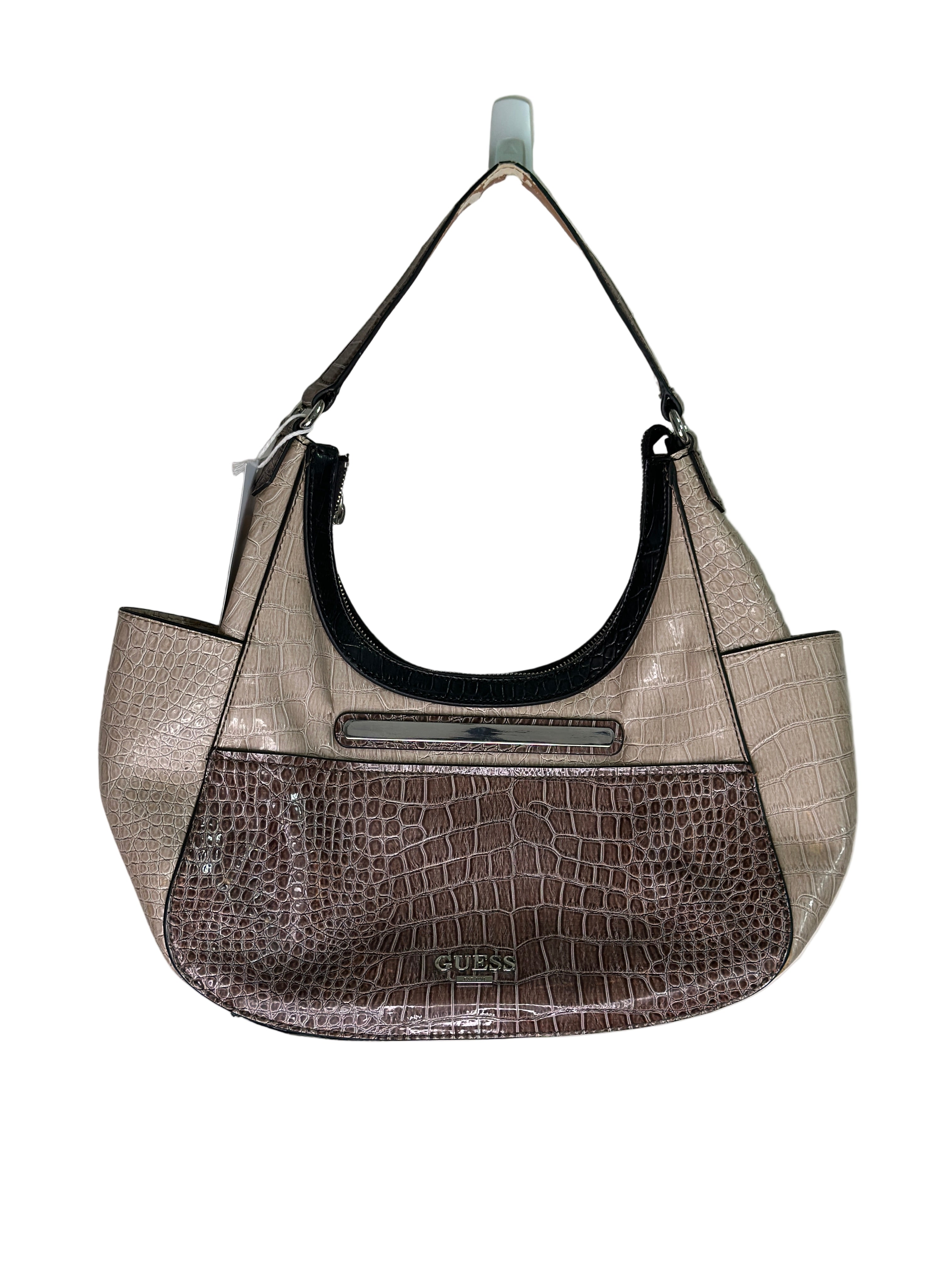 GUESS Beige Brown Bag
