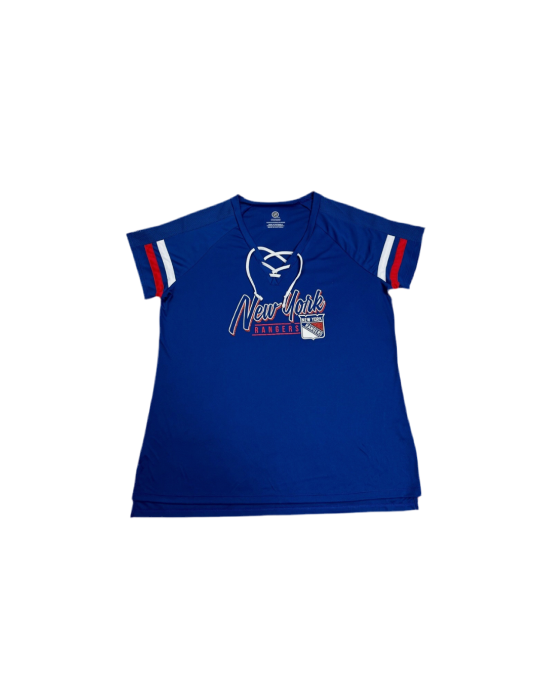 NHL Official Womens Grand Athena New York Rangers Blue Lace Up | L