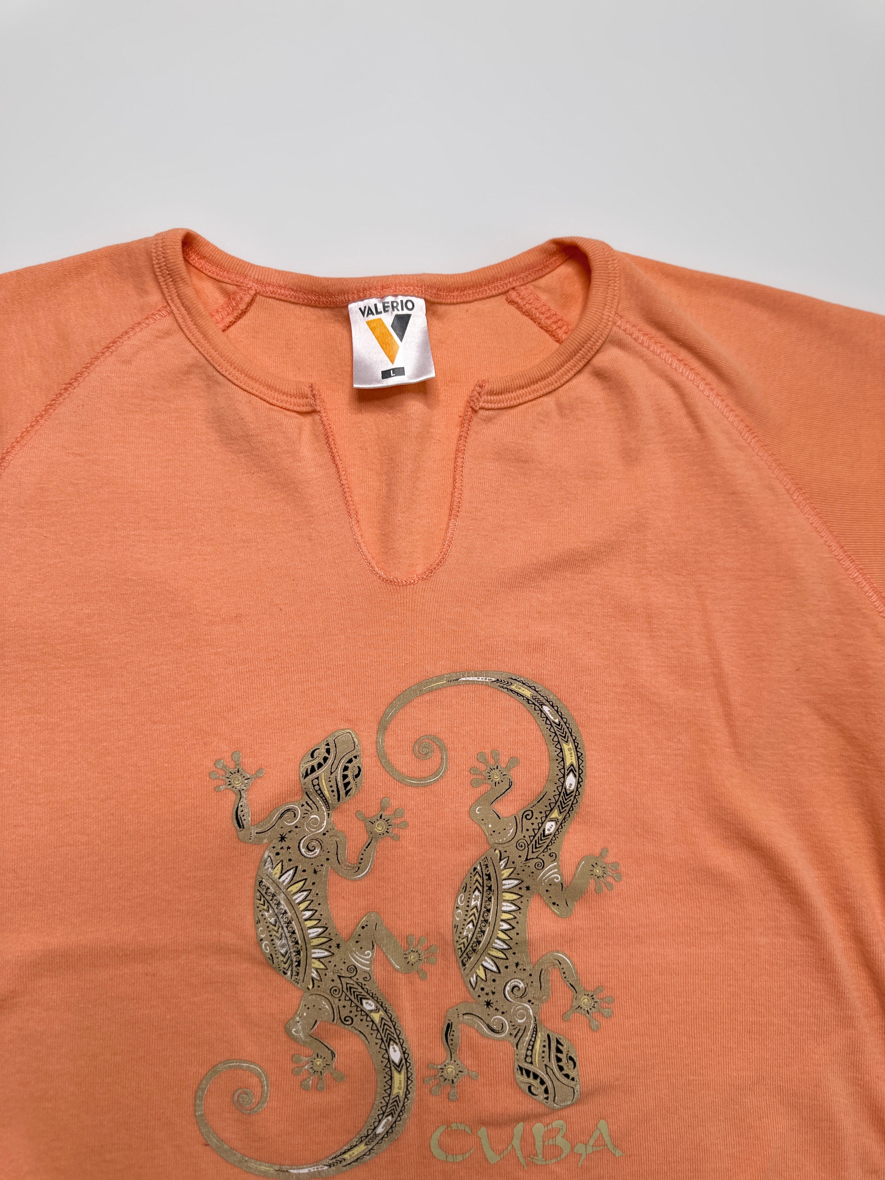 Valerio Italian Gecko Apricot Tee | L