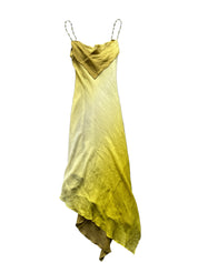 Rare Vintage Shelli Segal Bead & Silk Asymical Dress | 6