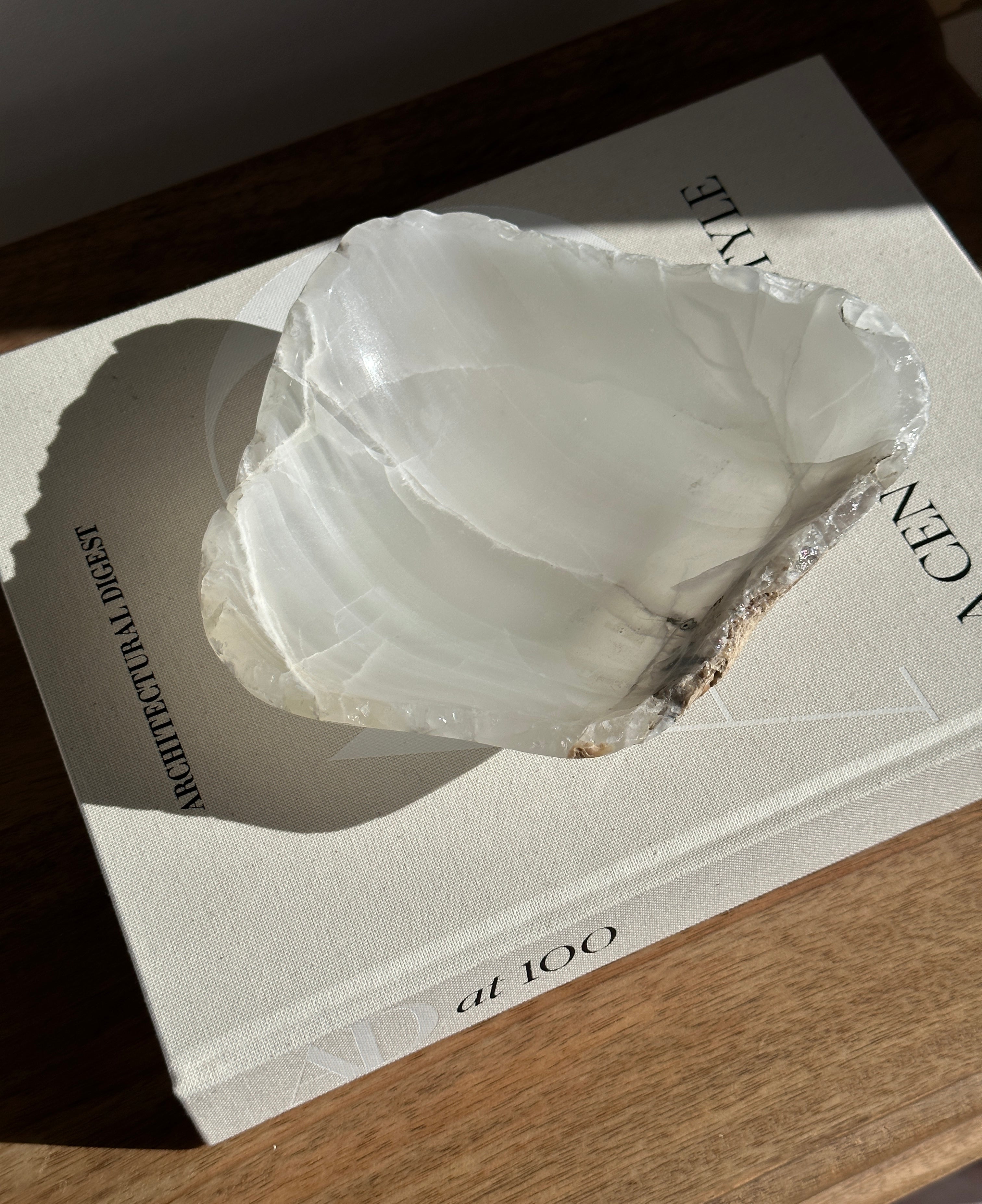 White Onyx Bowl