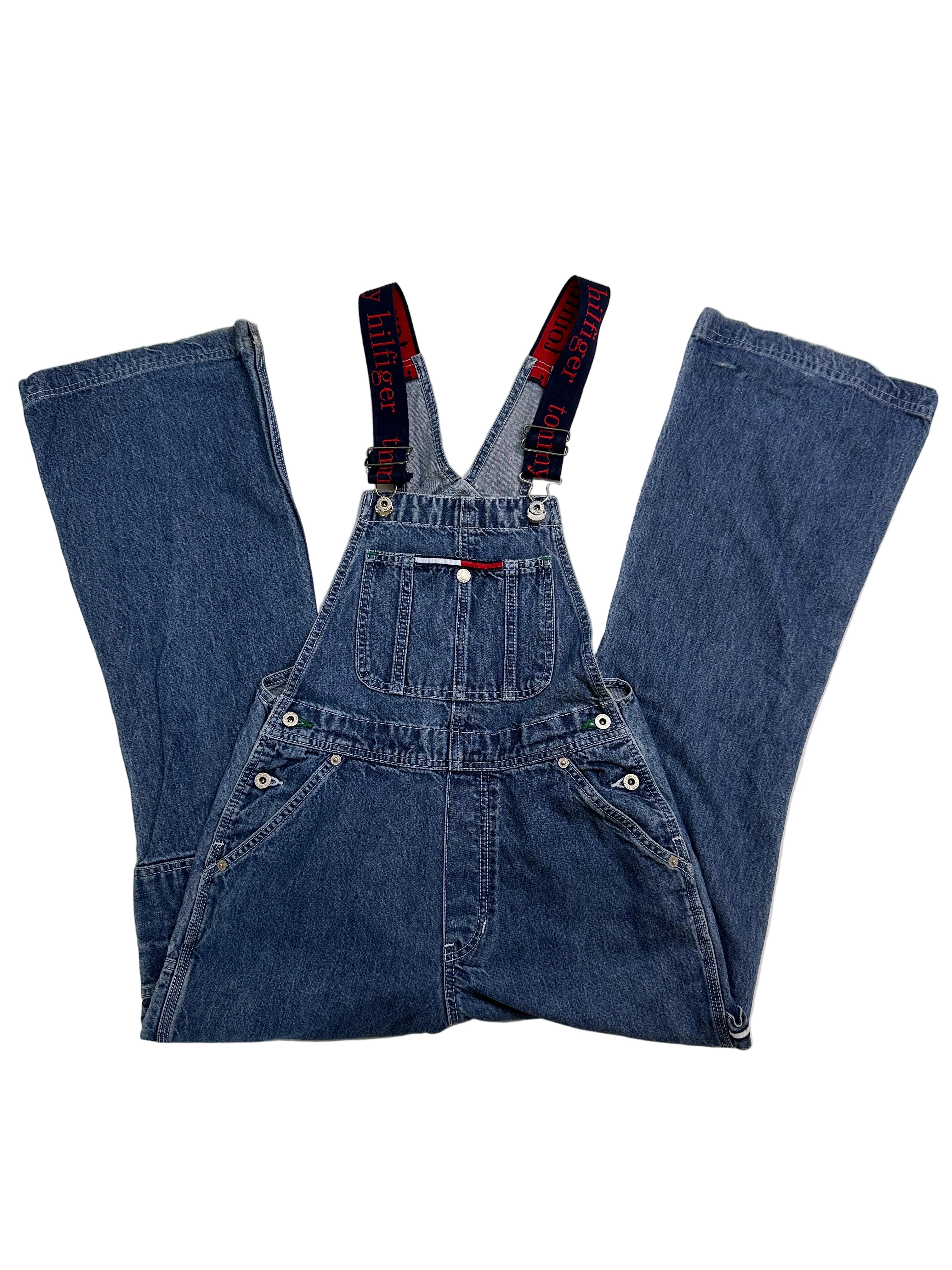 Tommy Hilfiger Vintage | 90s Denim Overalls | XS