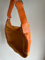 TODS | Orange Suede Hobo Bag 90s