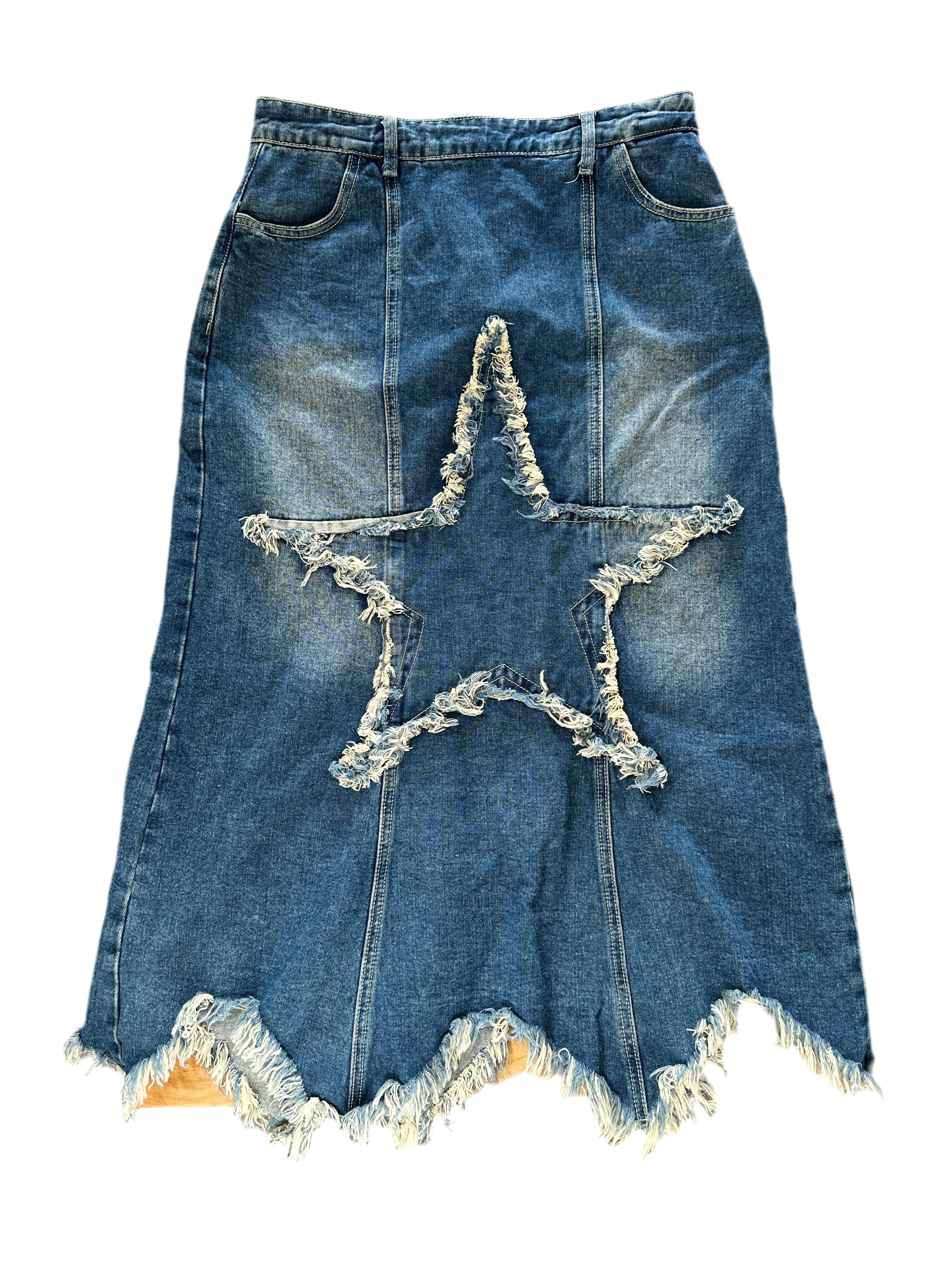 Grunge Punk Fairy Grunge Star Denim Skirt | 12