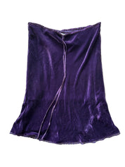 LISA HO | Deep Purple Silk Skirt | 12