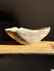Amber Banded Matte Onyx Bowl