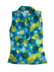 MORGAN DE TOI | Blue bubble Sheer Tank Top | 8