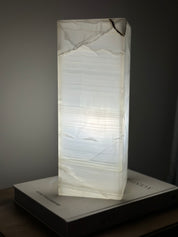 Prism White Onyx Lamp