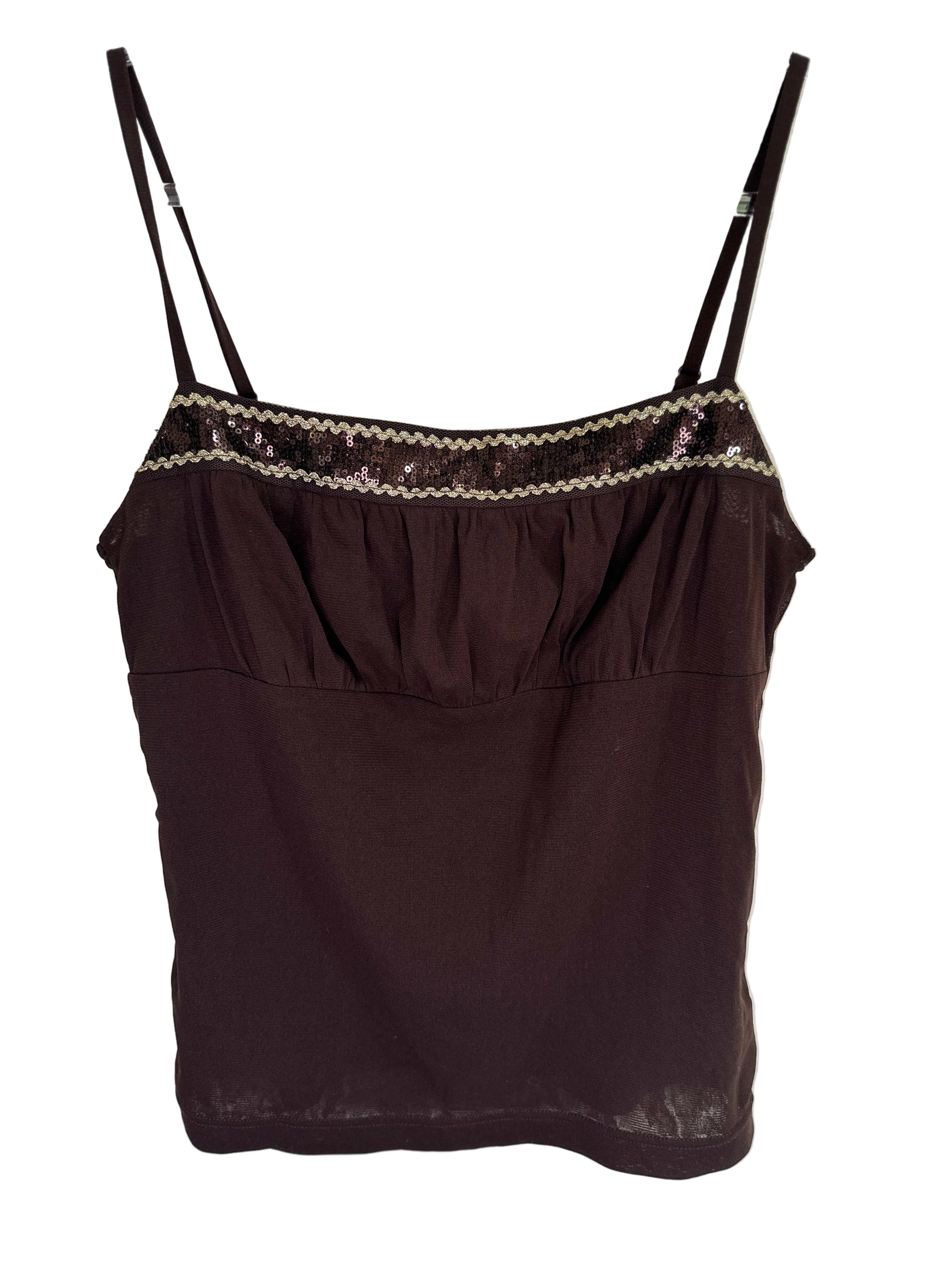 Chocolate Sequin Cami | 8