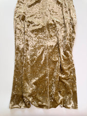 Gold Crush Velvet Skirt | 8