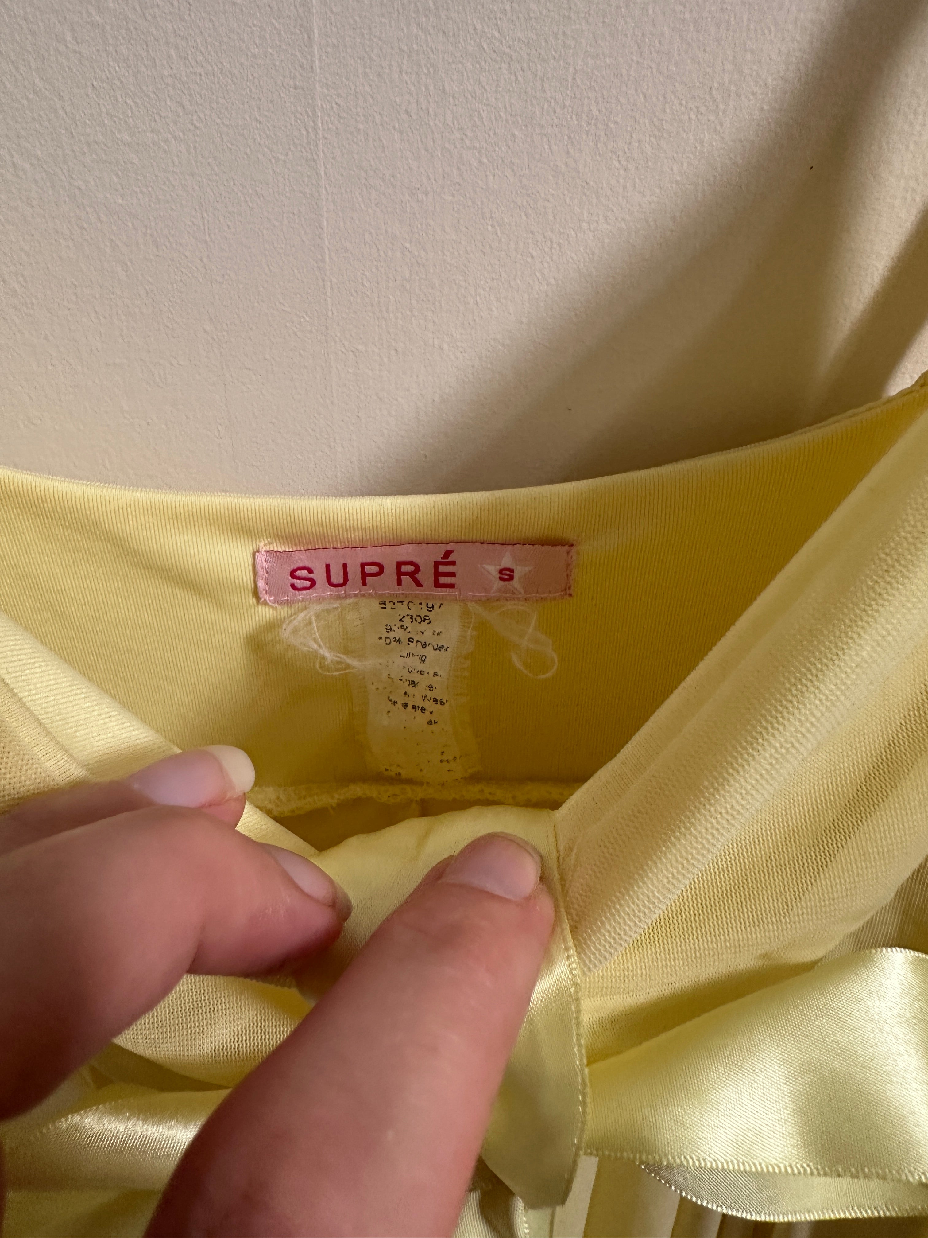 SUPRE | 00s Soft Yellow Fairy Dress | S