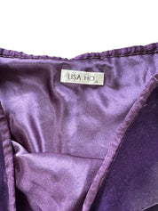 LISA HO | Deep Purple Silk Skirt | 12