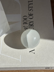 White Onyx Sphere - Medium