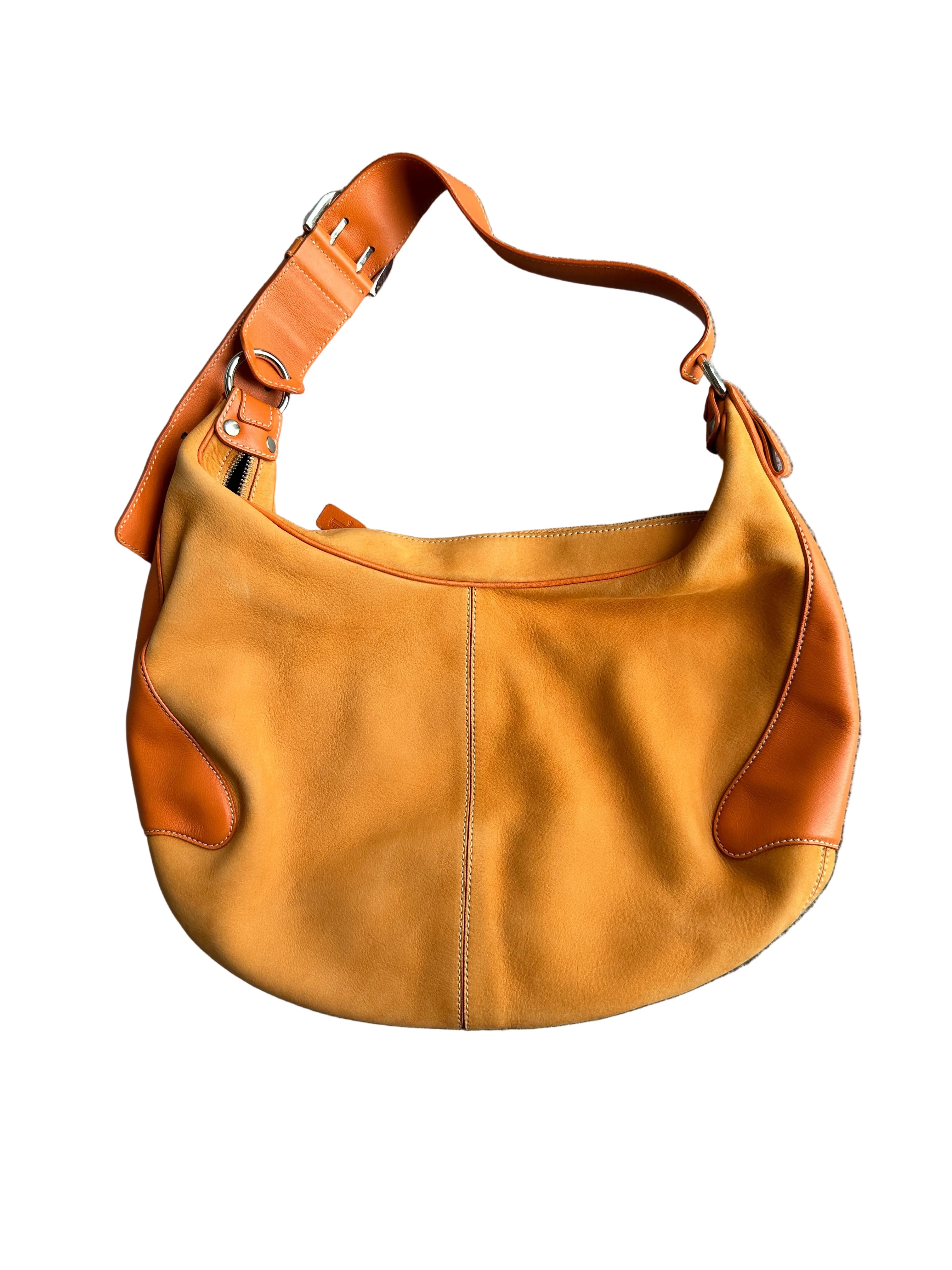 TODS | Orange Suede Hobo Bag 90s